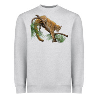 Heather Grey florida panther Heavyweight Sweatshirt - BarkalooDesign
