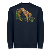Navy florida panther Heavyweight Sweatshirt - BarkalooDesign