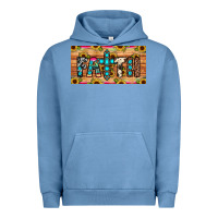 Pigment Pebble Blue faith license plate Urban Hoodie - JahusDesignShop