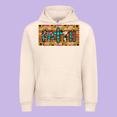 Faith License Plate Urban Hoodie Designed By Jahusdesignshop