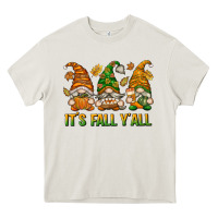 Cream It's Fall Y'all Heavy Core Tee - texasbilliewilder