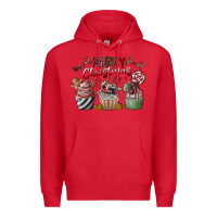 Red Merry Christmas Premium Hoodie - CowhideDigitalArt
