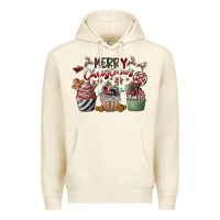 Sandshell Merry Christmas Premium Hoodie - CowhideDigitalArt