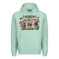 Seafoam Merry Christmas Premium Hoodie - CowhideDigitalArt