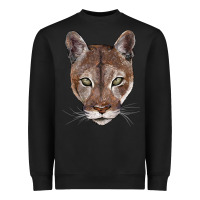 Black florida panther  face Heavyweight Sweatshirt - BarkalooDesign