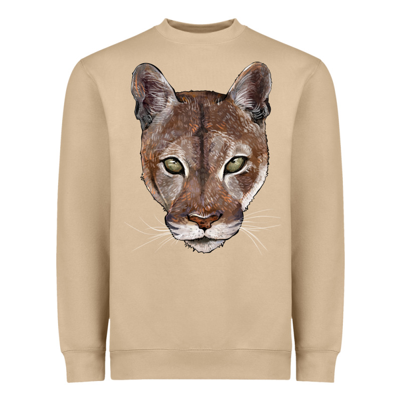 Florida Panther  Face Heavyweight Sweatshirt by BarkalooDesign | Teevron