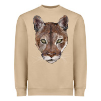 Mushroom florida panther  face Heavyweight Sweatshirt - BarkalooDesign