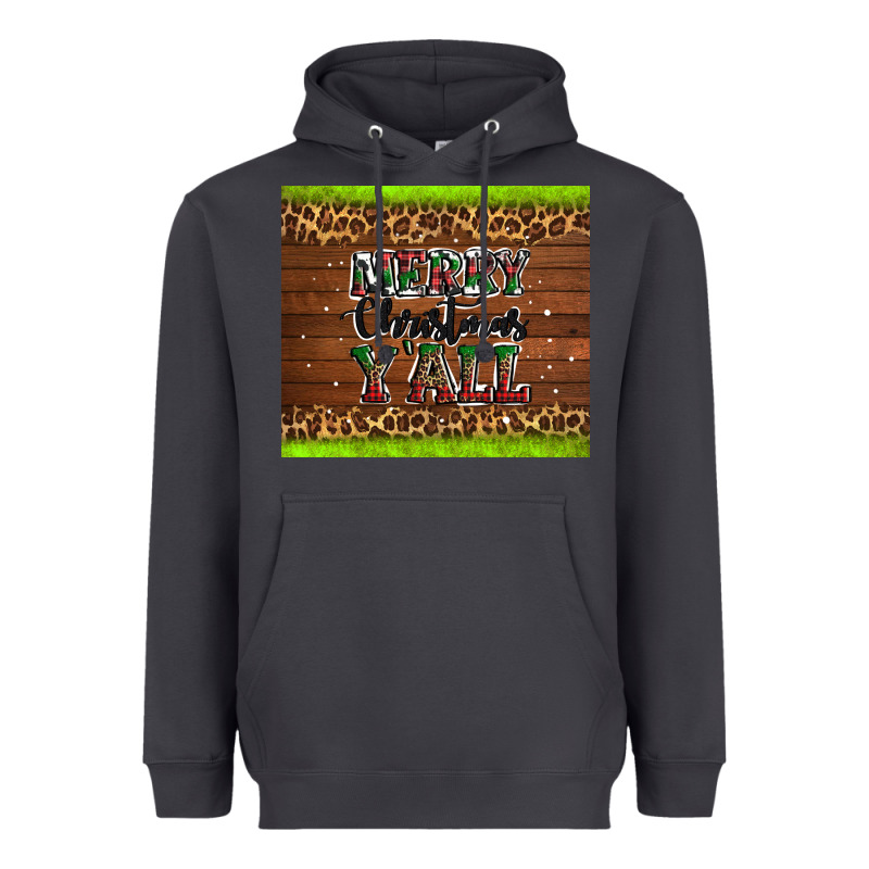 Merry Christmas Y'all Heavyweight Hoodie by AdoDesignShop | Teevron