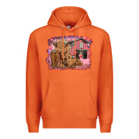 Carrot Valentine's day mama cow and baby cows Premium Hoodie - RanaPortraitStore