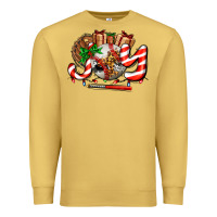 Antique Gold joy with baseball and christmas gift and candies Premium Sweatshirt - AdoDesignShop