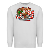Dove Grey joy with baseball and christmas gift and candies Premium Sweatshirt - AdoDesignShop