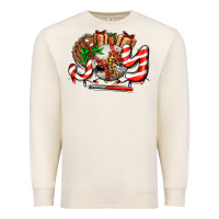 Joy With Baseball And Christmas Gift And Candies Premium Sweatshirt | Teevron