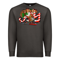 Smoke joy with baseball and christmas gift and candies Premium Sweatshirt - AdoDesignShop