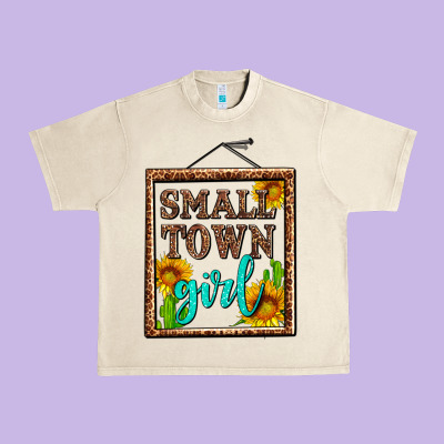 Small Town Girl Olivia Urban Heavy Tee Designed By Oliviacreatesart