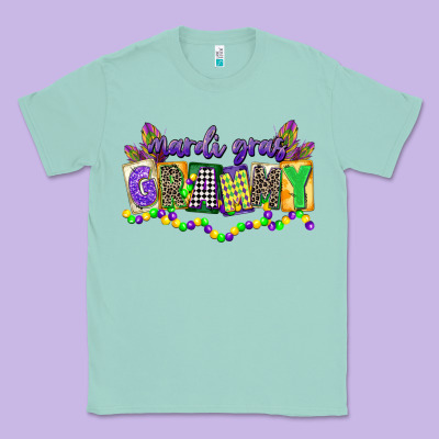 Mardi Gras Grammy Classic Tee Designed By Cowgirlartshop