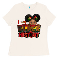 Bone i am black history black girl peekaboo juneteenth Ladies Tee - CowGirlArtShop