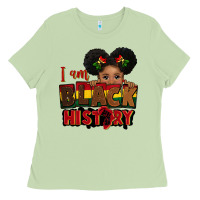 Matcha i am black history black girl peekaboo juneteenth Ladies Tee - CowGirlArtShop