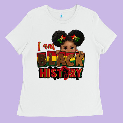 I Am Black History Black Girl Peekaboo Juneteenth Ladies Tee Designed By Cowgirlartshop