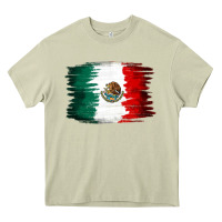 Mossy Mexican flag Heavy Core Tee - NancyCooperArtShop