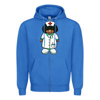 True Royal african nurse gnome afro hair Zipper Hoodie - BarkalooDesign