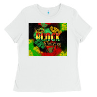 White i am black history tumbler cowgirl Ladies Tee - CowGirlArtShop