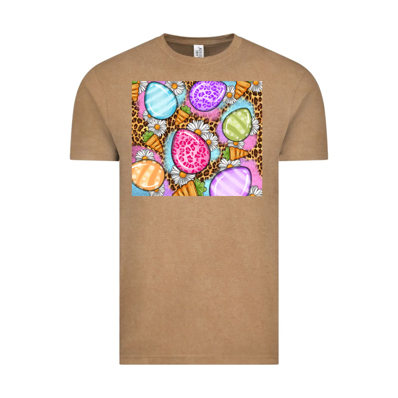 Easter Eggs Daisies Carrots Vintage Tee by OliviaCreatesArt | Teevron