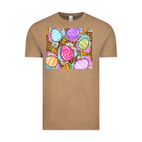 Vintage Coffee Easter eggs daisies carrots Vintage Tee - OliviaCreatesArt