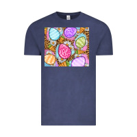 Vintage Denim Easter eggs daisies carrots Vintage Tee - OliviaCreatesArt