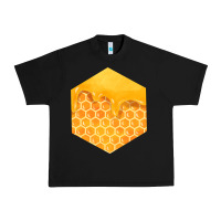 Black honeycomb fa element Urban Heavy Tee - FaDigitalArtStudio