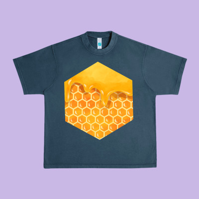 Honeycomb Fa Element Urban Heavy Tee Designed By Fadigitalartstudio