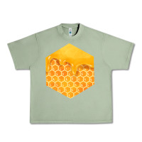 Oil Green honeycomb fa element Urban Heavy Tee - FaDigitalArtStudio