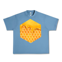Pebble Blue honeycomb fa element Urban Heavy Tee - FaDigitalArtStudio