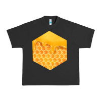 Pigment Black honeycomb fa element Urban Heavy Tee - FaDigitalArtStudio