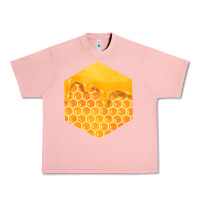 Salmon honeycomb fa element Urban Heavy Tee - FaDigitalArtStudio