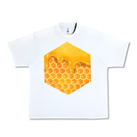 White honeycomb fa element Urban Heavy Tee - FaDigitalArtStudio