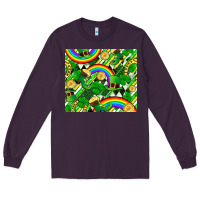 Plum St. Patrick's Day Long Sleeve Tee - FaDigitalArtStudio