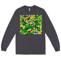 Smoke St. Patrick's Day Long Sleeve Tee - FaDigitalArtStudio