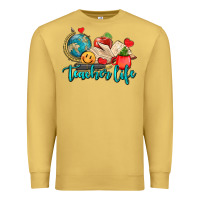 Antique Gold teacher life Premium Sweatshirt - AdoDesignShop