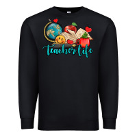 Black teacher life Premium Sweatshirt - AdoDesignShop