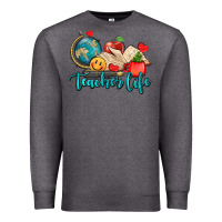 Charcoal Heather teacher life Premium Sweatshirt - AdoDesignShop