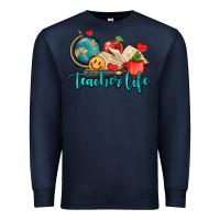 Navy teacher life Premium Sweatshirt - AdoDesignShop