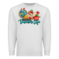 Oatmeal Heather teacher life Premium Sweatshirt - AdoDesignShop