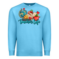 Ocean Blue teacher life Premium Sweatshirt - AdoDesignShop