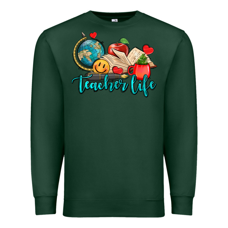 Teacher Life Premium Sweatshirt by AdoDesignShop | Teevron