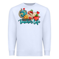 White teacher life Premium Sweatshirt - AdoDesignShop