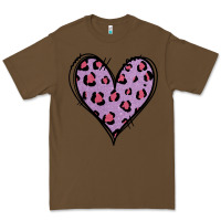 Cacao Glitter Purple Leopard Heart Premium Tee - Jasminsmagicworld