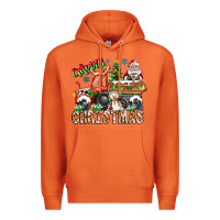 Carrot Merry Christmas  tractor Premium Hoodie - CowhideDigitalArt