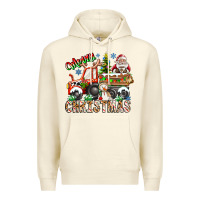 Sandshell Merry Christmas  tractor Premium Hoodie - CowhideDigitalArt