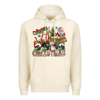 Tofu Merry Christmas  tractor Premium Hoodie - CowhideDigitalArt