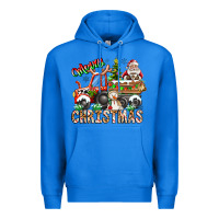 True Royal Merry Christmas  tractor Premium Hoodie - CowhideDigitalArt